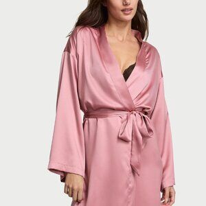 Victoria Secret Satin Midi Robe - Dusk Mauve